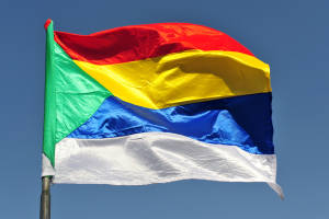 The Druze flag. (ChameleonsEye/Shutterstock)