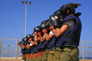 IDF soldiers are practicing Krav-Maga. (Photo by Chen Leopold / Flash90)