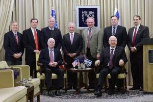 President Rivlin meets with a delegation of US Senators in Jerusalem. (Photo: Mark Neiman/GPO)