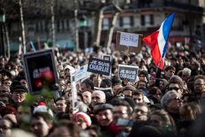 Millions declare "I am Charlie" during the Paris rally. (Photo: Laurence Geai/Flash90)