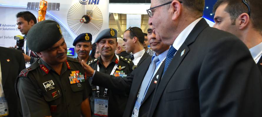 Israeli Defense Minister Moshe Ya'alon in Bangalore, India. (Ariel Hermoni/Ministry of Defense)