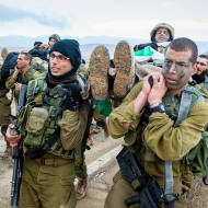 IDF soldiers in training