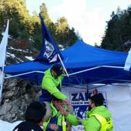 ZAKA team sets up a command center at the Germanwings crash site