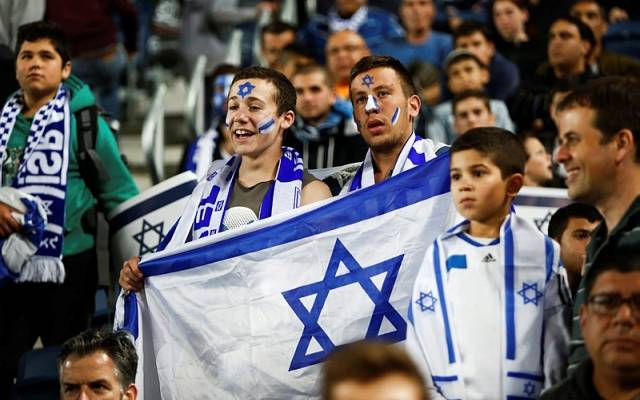 Soccer Israel flag