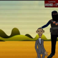 ISIS cartoon depicts decapitation of Obama