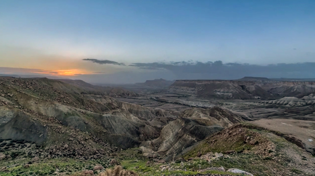 Time Lapse Over Negev Desert