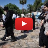 Arabs Walking Among Jews in Jerusalem