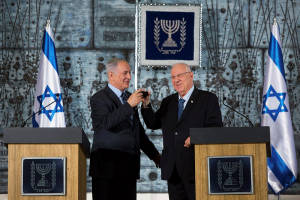 Netanyahu Rivlin toast