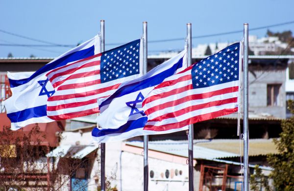 israeli-american-flags