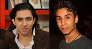 Imprisoned Saudi dissidents Raif Badawi and Ali Mohammed al-Nimr.