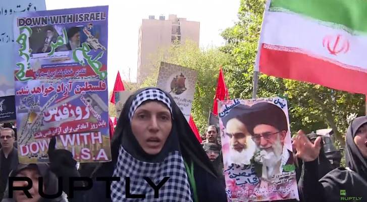 Iran Holds Massive Rally to Protest Against Israel and Palestinian Terrorist Casualties