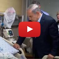 Prime Minister Netanyahu Visits Wounded Terror Victim