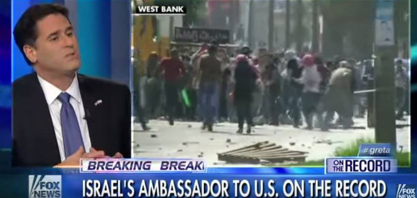 Ron Dermer Interviewed on Fox News Regarding Palestinian Terror