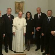 WJC leaders with Pope Francis