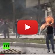 palestinian head on fire