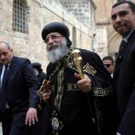 Coptic Orthodox Church Pope Tawadros II in Jerusalem