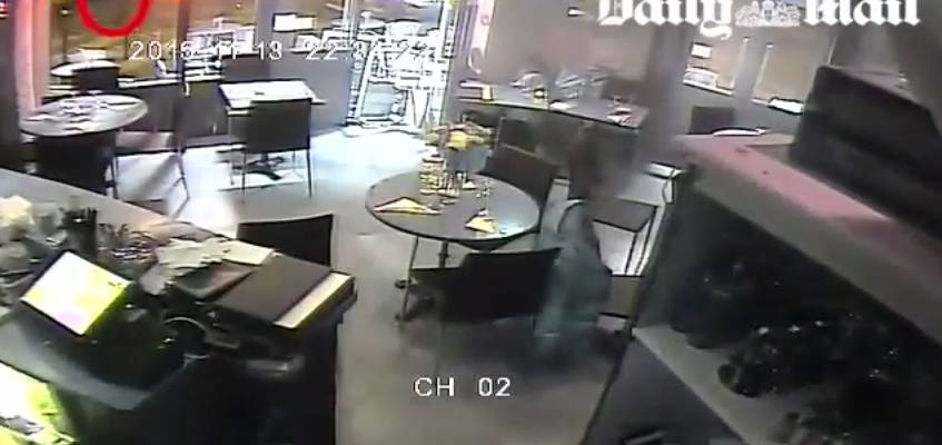 Footage Released of Paris Terror Attack in Cafe