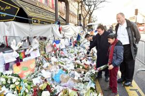 Memorial for victims of Paris terror