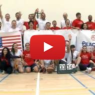US Government Representatives and Dan Shapiro Join PeacePartners in a Basketball Game Including Israeli and Palestinian Players