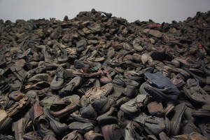Holocaust shoes at Yad Vashem