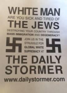 Anti Semitic flyer