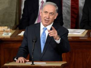 Netanyahu addresses US Congress in March 2015 against nuclear deal with Iran. (AP/Susan Walsh)